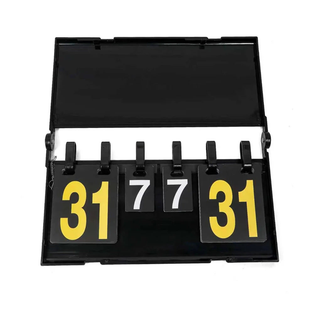 Portable Manual Flip Scoreboard – Basketball Tennis Volleyball