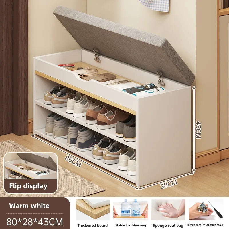 The shoe change stool is at the door the shoe cabinet, the sitting stool is extremely narrow can sit on the shoe rack Oasis Select 9
