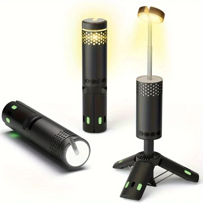 Telescopic Camping Light Rechargeable Fishing Lantern Dimming Night Atmosphere Light Emergency Light for Power Failure 8000mAh Oasis Select VPCL03 Black Box