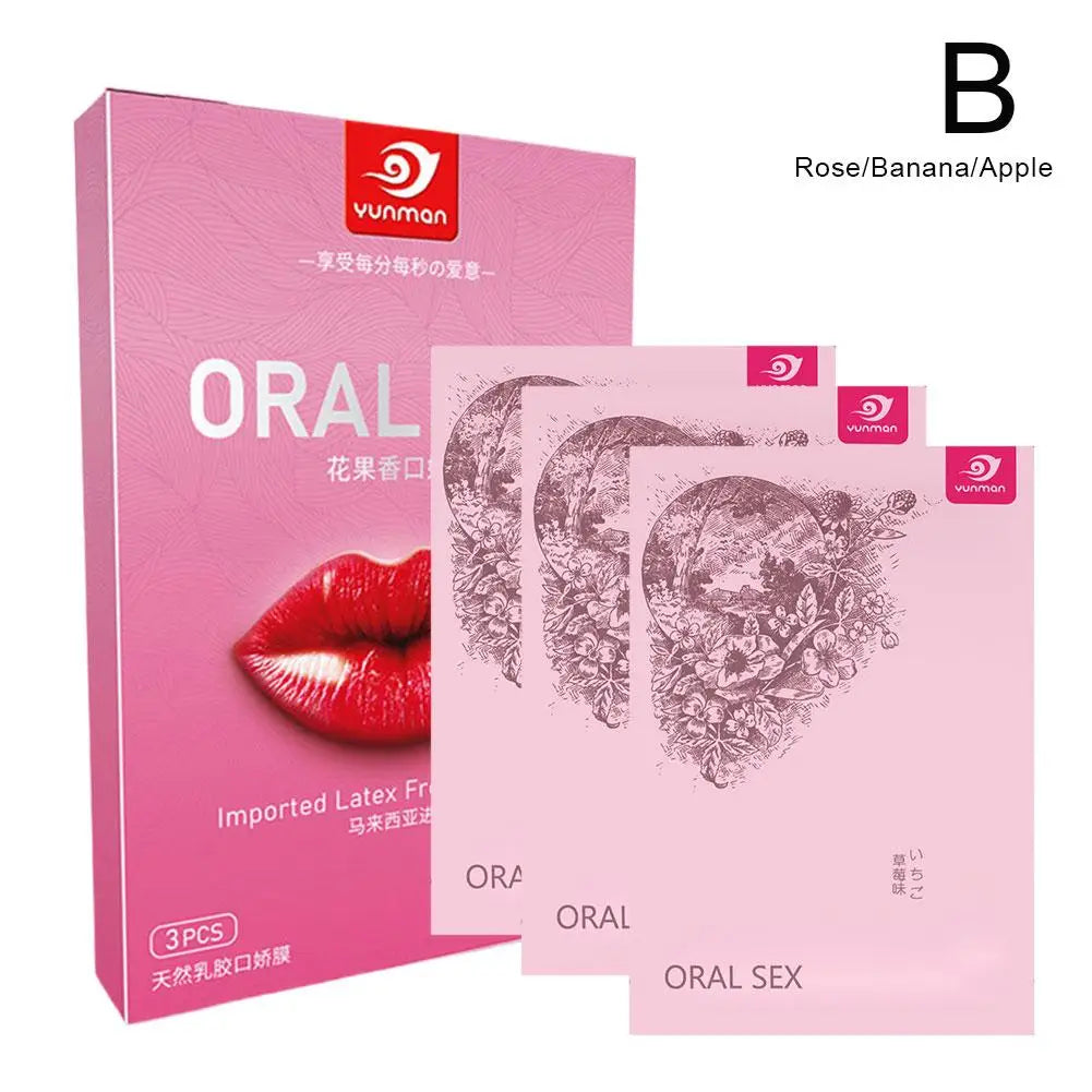 Fruit Flavor Ultra-Thin Oral Sex Dental Dams – 1/2 Pack Oral Sex Dental Dam Oasis Select B-1pack