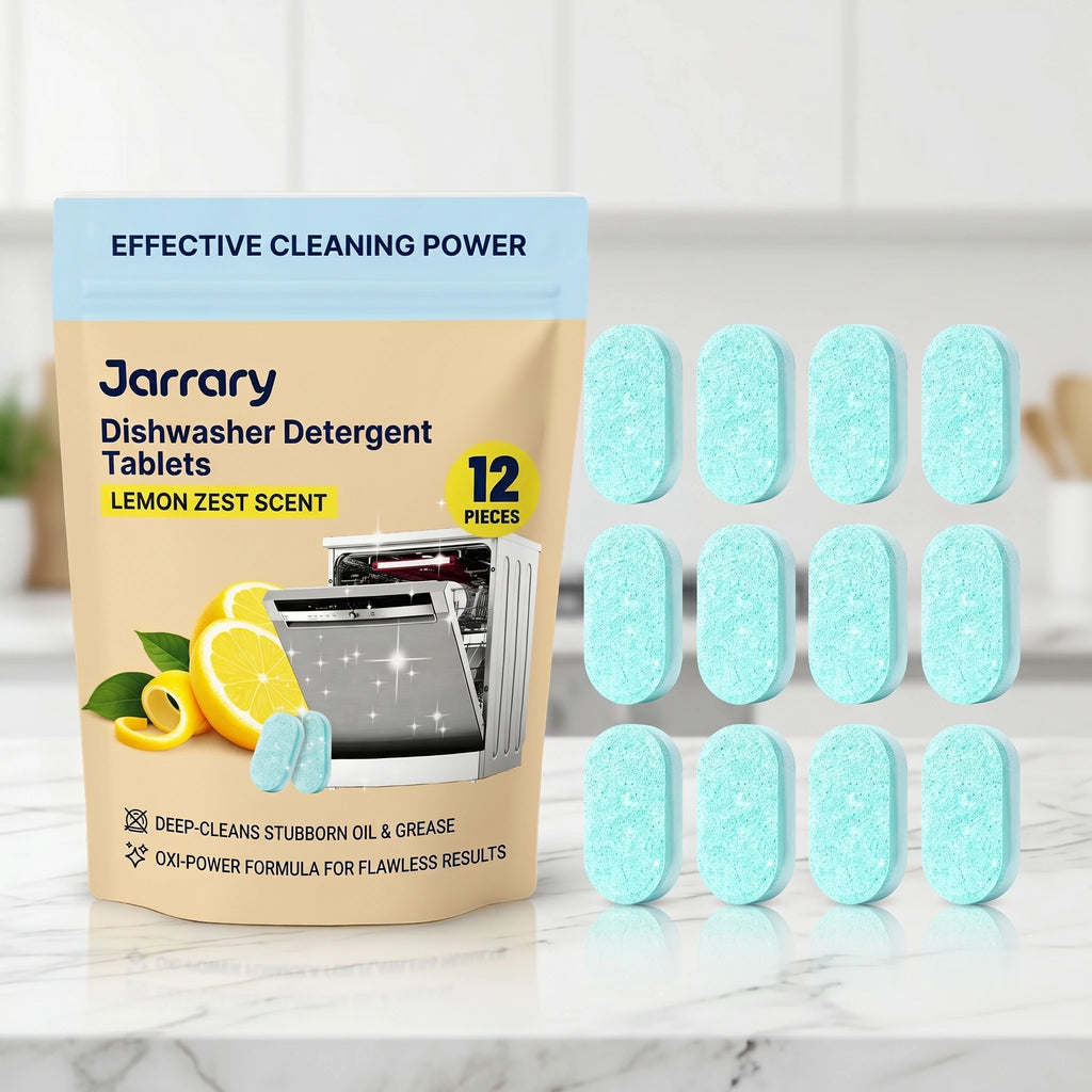 Dishwasher Cleaner Tablets Deep Cleaning & Odor Remove Grease Residue and Grime for Fresher Cleaner Machine Restore Shine Oasis Select