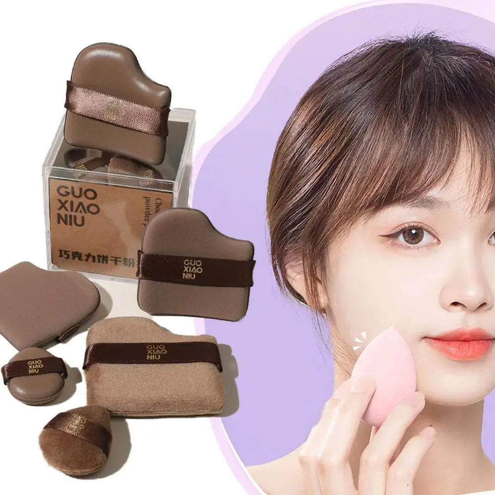 6 Piece/Pack Mini Finger Powder Puff Makeup Powder Puff Loose Super Soft Makeup Blender Puff Air Cushion Foundation Sponge Tool Oasis Select