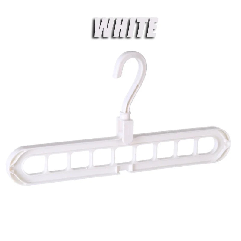 1-5pcs Magic Multi-port Support hangers for Clothes Drying Rack Multifunction Plastic Clothes rack drying hanger Storage Hangers Oasis Select White 5PCS