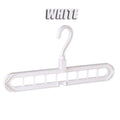 1-5pcs Magic Multi-port Support hangers for Clothes Drying Rack Multifunction Plastic Clothes rack drying hanger Storage Hangers Oasis Select White 5PCS