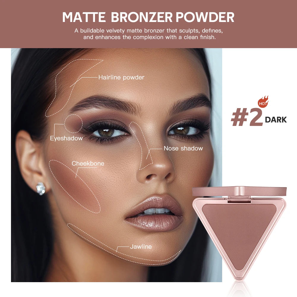 No Limits Matte Bronzer Long Lasting Contour Makeup For Face Shading Blusher Plumps Appearance Smooth Finish Cosmetics Oasis Select