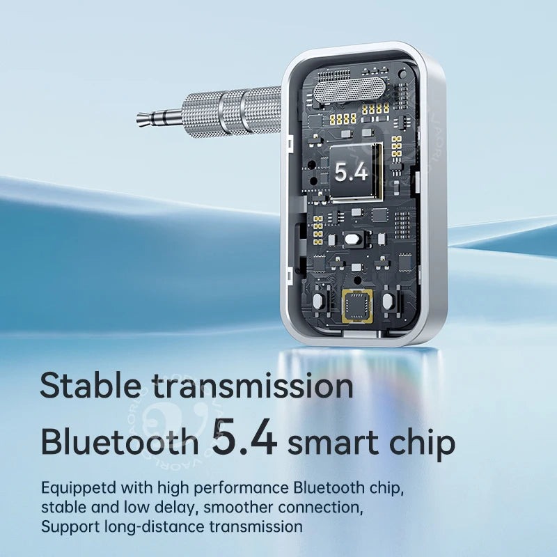2 IN 1 Bluetooth 5.4 Audio Transmitter Receiver 3.5MM AUX HiFi Stereo Wireless Adapter With Mic For TV PC Car Airplane Speaker Oasis Select