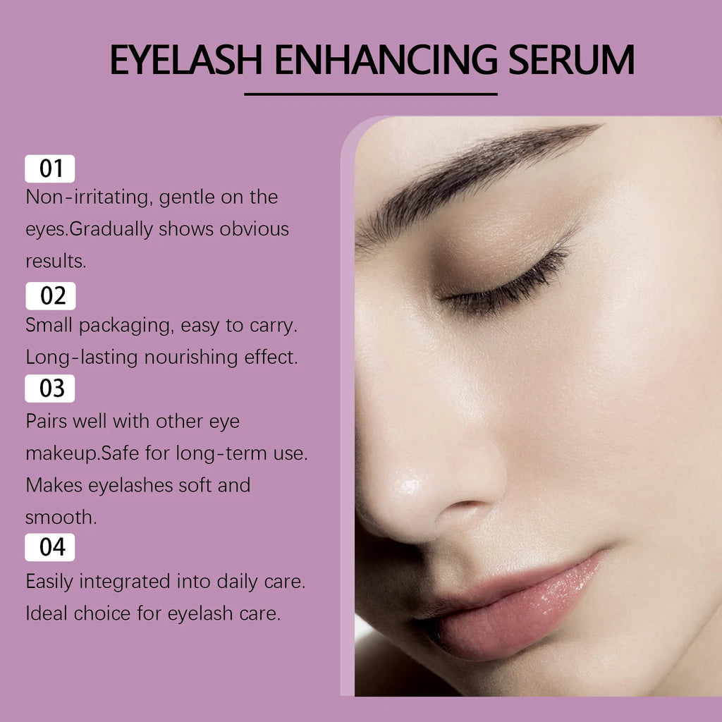 Eyelash Growth Serum Lengthening Lash Powerful Makeup Thicker Lashes Natural Curling Lash Lifting Repair Eyelash Enhance Essence Oasis Select