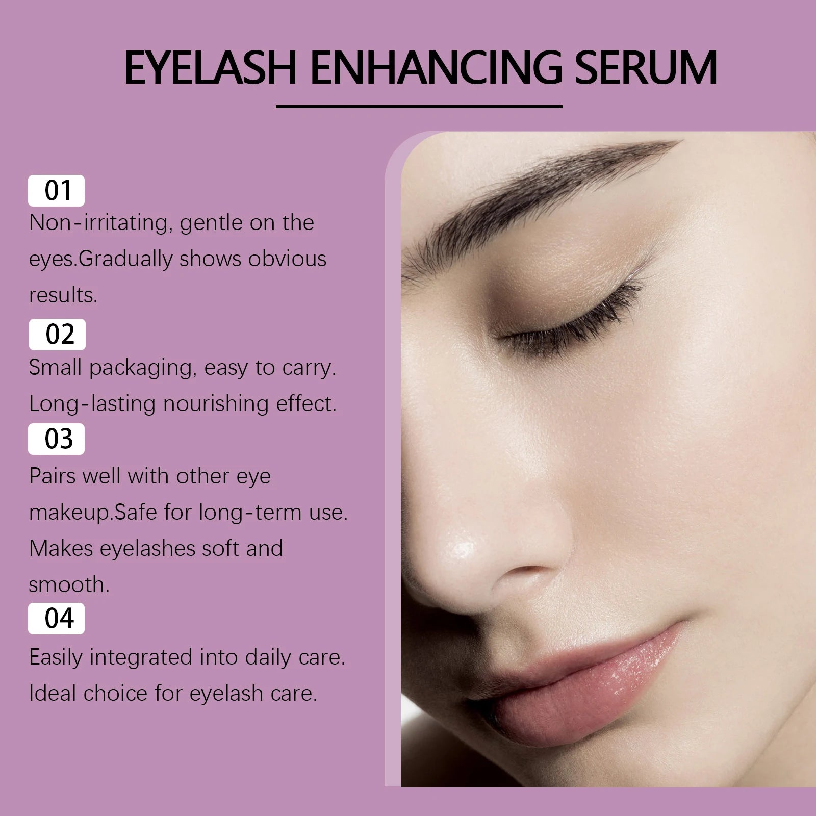 Eyelash Growth Serum Lengthening Lash Powerful Makeup Thicker Lashes Natural Curling Lash Lifting Repair Eyelash Enhance Essence Oasis Select
