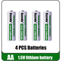 12800mWh 1.5V AA Battery Rechargeable Lithium-ion Battery AA Battery for remote control mouse fan Electric toy Oasis Select 4 PCS Batteries 1.5V China Mainland
