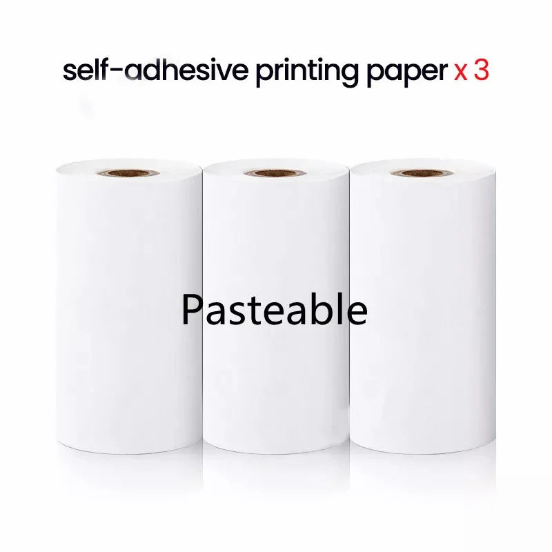 Mini Printer Thermal Paper Label Sticker Colorful Adhesive Self-adhesive Paper For Wireless Bluetooth Photo Inkless Printer 57mm Oasis Select 3pcs Self-adhesive