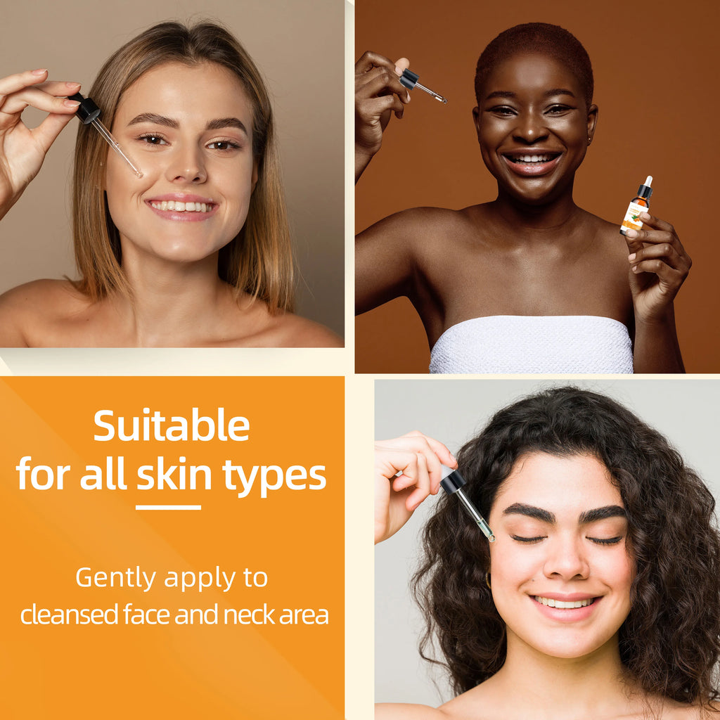 Turmeric & Vitamin C Lifting Serum - For Face & Neck | Hydrating | Non-Greasy | For All Skin Types Oasis Select