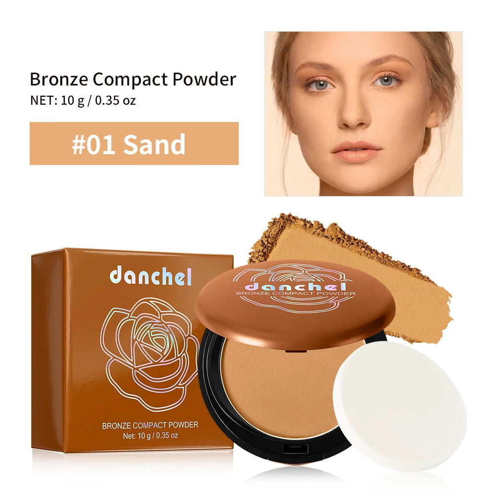 Long Lasting Compact Powder Waterproof Sweatproof Soft Matte Oil Control Setting Powder Face Makeup Cosmetic Oasis Select 01Sand