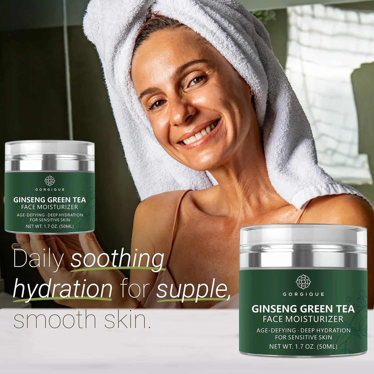 Hydrating Face Moisturizer – Hyaluronic Acid, Vitamin C & Aloe Face Moisturizer Oasis Select
