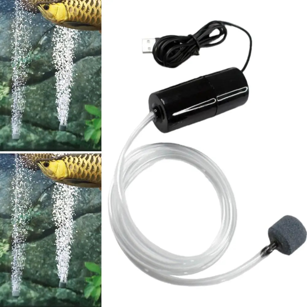 Silent Oxygenator Small Oxygen Pump Portable Mini USB Charging Fish Tank Oxygen Pump Fish Farming Aquarium Supplies Oasis Select
