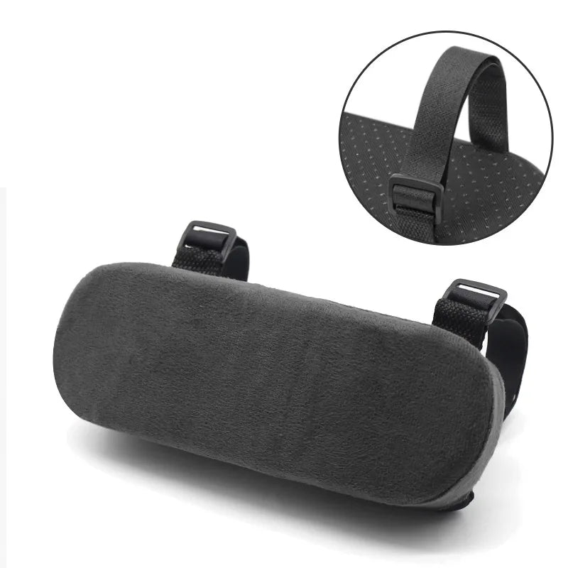 Soft Armrest Cushion PP Sponge Foam Armrest Cushion 1/2PCS for Home Office Chair Computer Gaming Elbow Pad Removable Washable Oasis Select Black-1PC 23.5x7.5x3cm