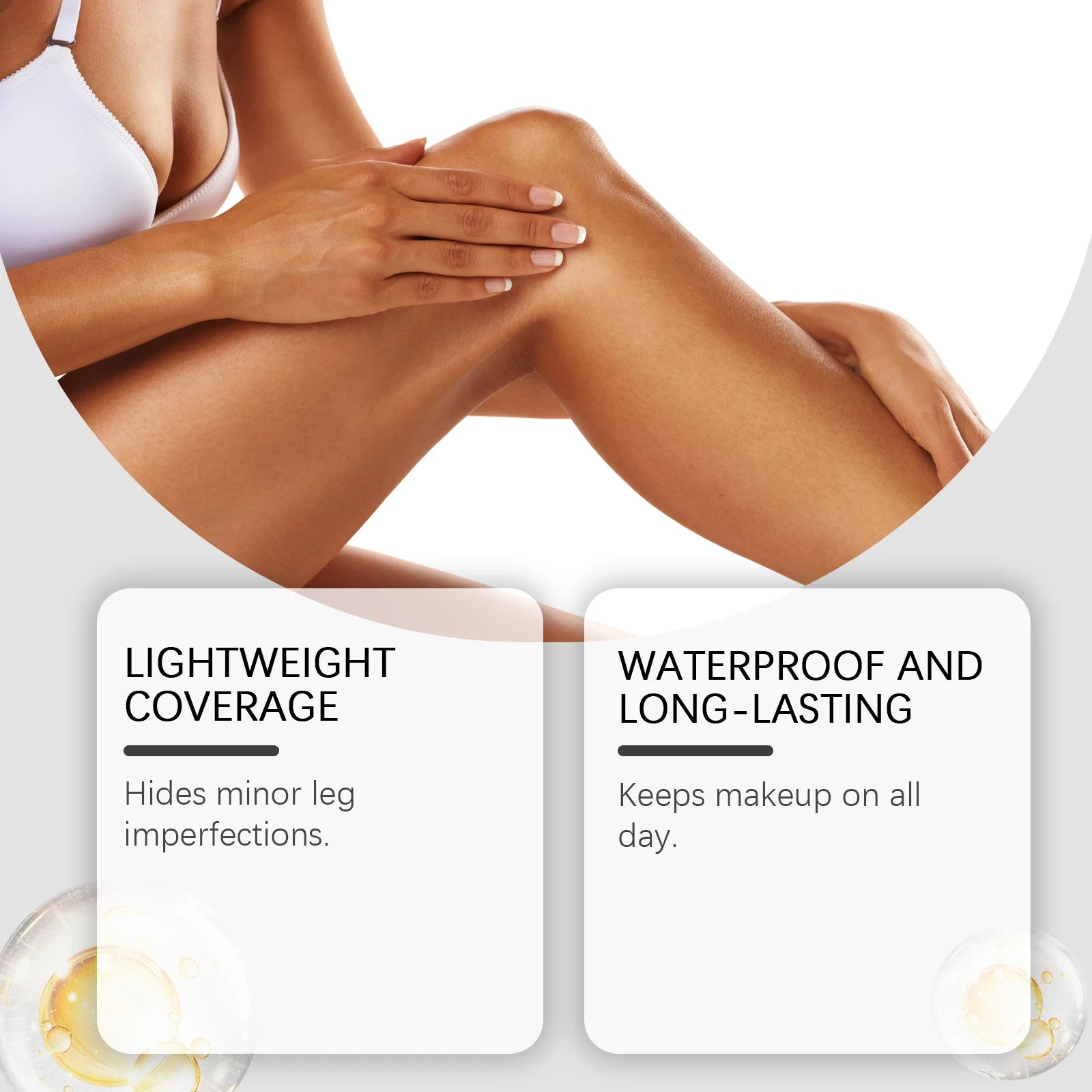 Leg Makeup Lotion Even Skin Tone Lasting Fake Tanning Wheat Tan Brown Oasis Select