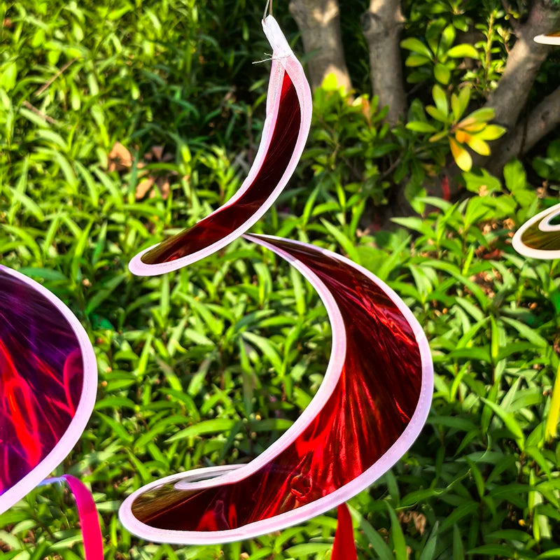 Hot Air Balloon Spinners Plastic Color-changing Film Wind Spinners Striped Tie Dye Rainbow Colors Rotating Windmill Pinwheels Oasis Select