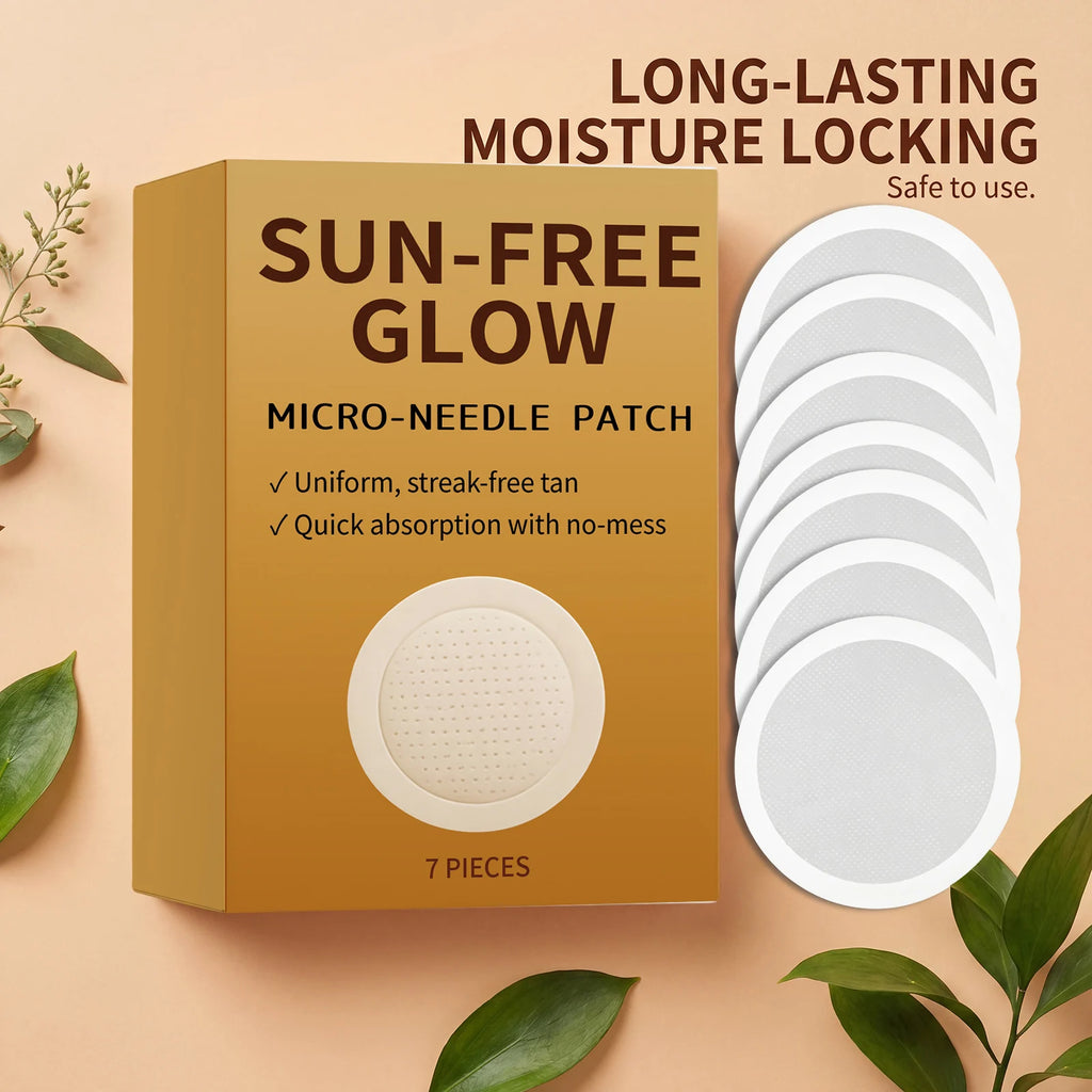 0.25mm Micro-Needle Patch Sun-Free Glow Uniform Streak-Free Tan Quick Absorption No Mess Facial Self Tanning Patch tool Oasis Select
