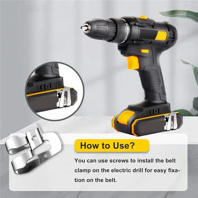 LIKE WISH 8 Piece Belt Clip For Ryobi Belt Hook With Screw Silver For Ryobi And Ridgid 18 Volt Tools 633586002, For Ryobi Oasis Select