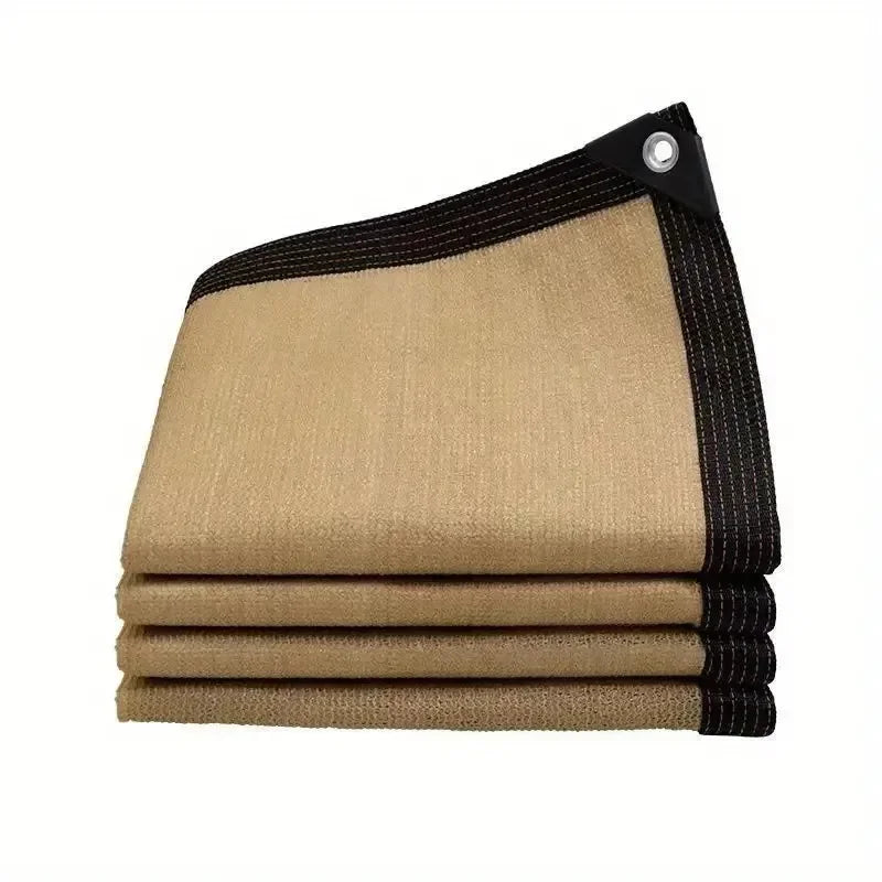 1-3PCS 2x2m 2x4m Sun Shade Net Reinforced Edges Punched Holes Shade Fabric Thickened Insulation Mesh Summer Outdoor Shading Oasis Select
