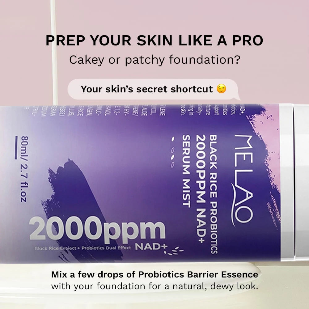 Black Rice Probiotics NAD+ Barrier Essence – Plumping Face Serum