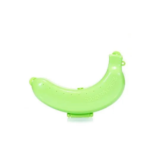Banana Shaped Storage Box Portable Fruit Protector for School Lunch Outdoor Picnic and Daily Banana Protection Oasis Select green 1pc