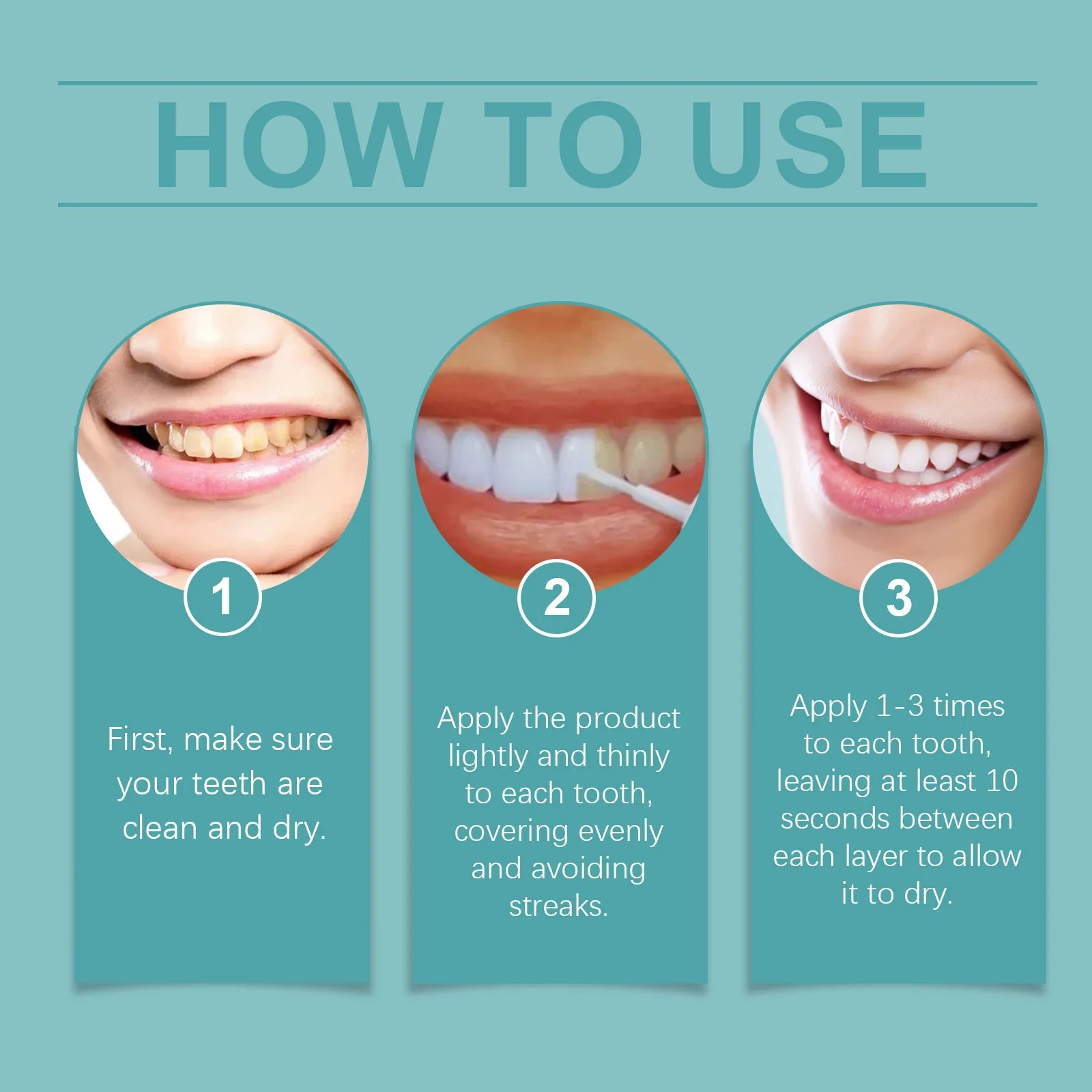 ORALHOE Instant White Tooth Paint Teeth Whitening Varnish Deep Clean Stain Remover Fresh Breath Oral Hygiene Oasis Select