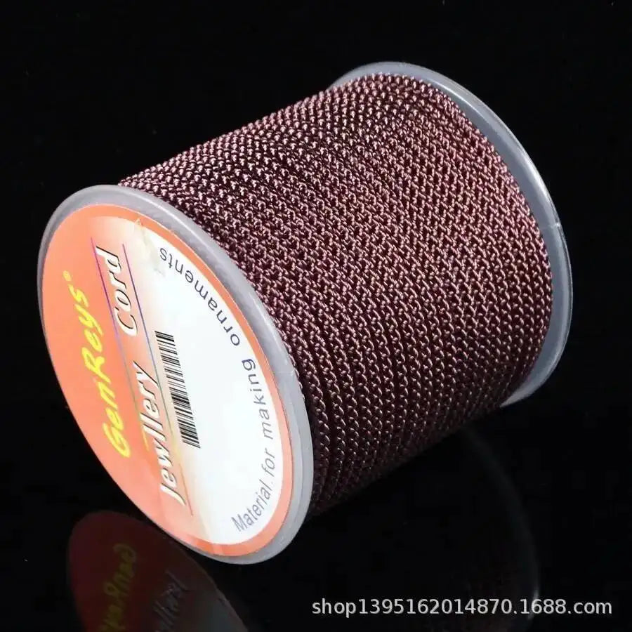 2.3mm 10meter Jewelry Thread DIY Bracelet Rope Thread Woven Rope Morandi Strands Line Woven Yarn Oasis Select Cameo Pink 10m 2.3mm