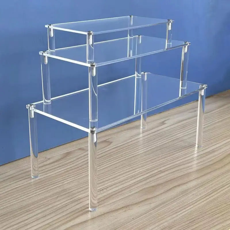 Transparent Acrylic Display Shelf | Multi-Use Storage Stand
