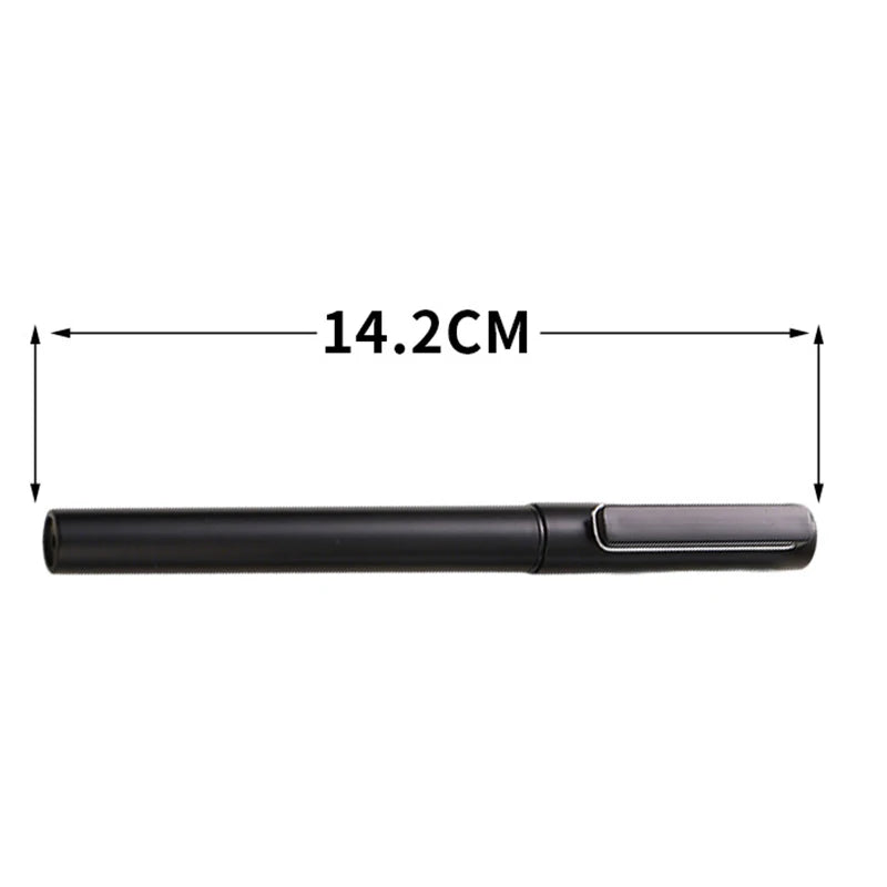 1Pc Metal Rollerball Pen Black Refill 0.5mm Nib Ballpoint Pens High Quality Business Office Student Signature Pen Gift Oasis Select
