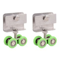 1/2/4x Shower Room Stainless Steel Sliding Door Roller Kit Four-wheel Hanging Pulley Roller Sliding Door Works Effectively