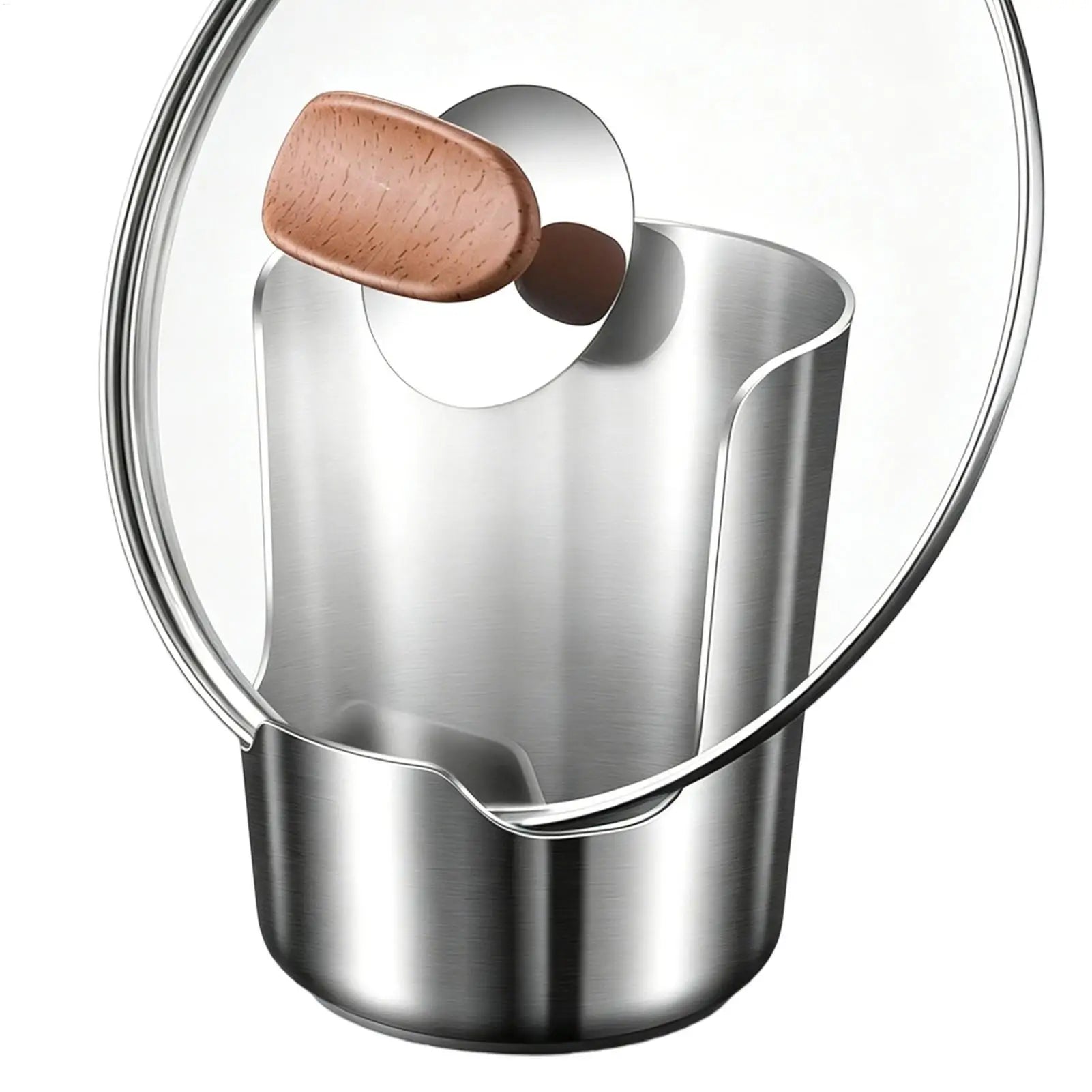 Spoon Rest with Lid Holder 2 in 1 Stainless Steel Vertical Stable Organizer Spoon Rest for Kitchen Counter for Counter Cabinet Oasis Select
