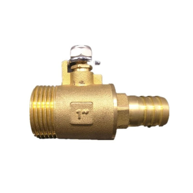 Threaded Brass Ball Valve 1-inch Water Pipe Switch, Gas Water Oil Flow Control Fittings, Large Flow Thickened Valve Oasis Select