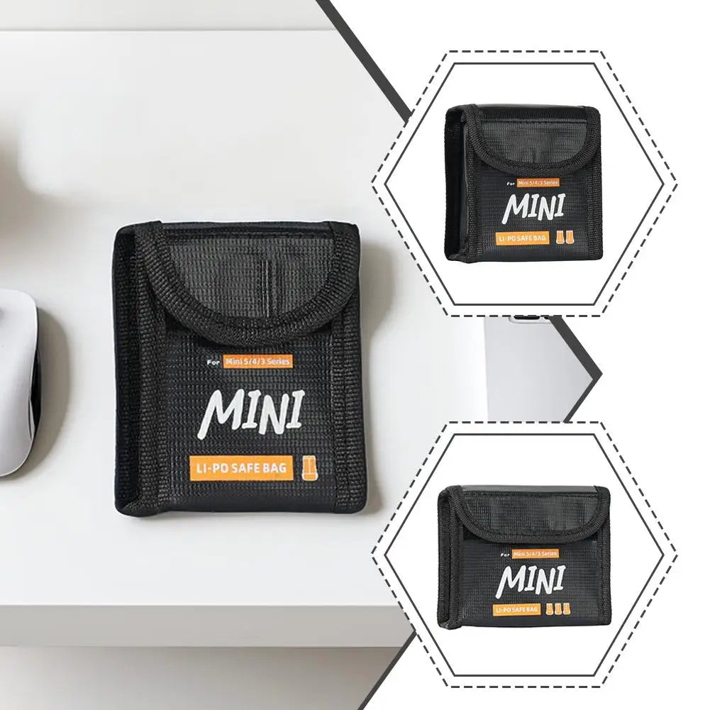 Flight Battery Safe Bag For DJI Mini 5/Mini 4 Pro/Mini 3 Pro/Mini 3 Protective Case Lithium Battery Safe Explosion-proof Bag Oasis Select