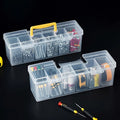 Set of Storage Boxes for Tools, Featuring Multiple Compartments And a Design for Organizing Screws And Additions. Oasis Select 2PCS