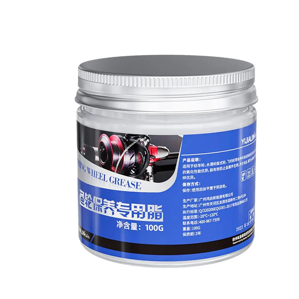 100g Marine Fishing Reel Oil Fishing Reel Grease with Rust Prevention Fishing Reel Lubricant Extreme Temperature Resistant Oasis Select 100g
