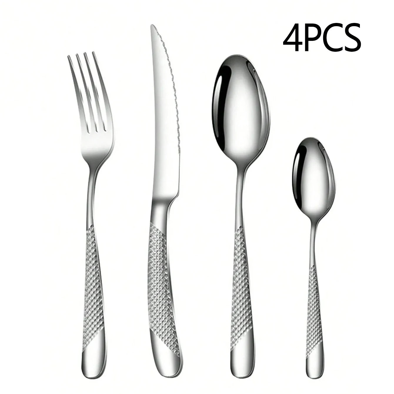 Star Diamond 24-Piece Stainless Steel Flatware Set – Serves 6 Flatware Set Oasis Select 4pcs