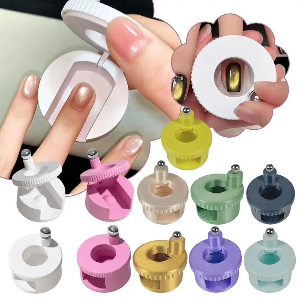 Rotating Cat Eye Nail Magnet Wide Light Glass Bead Fashion Nails Strong Automatic Nail Art Magnetic Gel Nail Tool Oasis Select