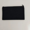 Blank DIY Canvas Bag Cosmetic Makeup Pouches Pencil Zipper Bag Storage Organizer Travel Toiletry School Stationery Supplies Oasis Select Black Black