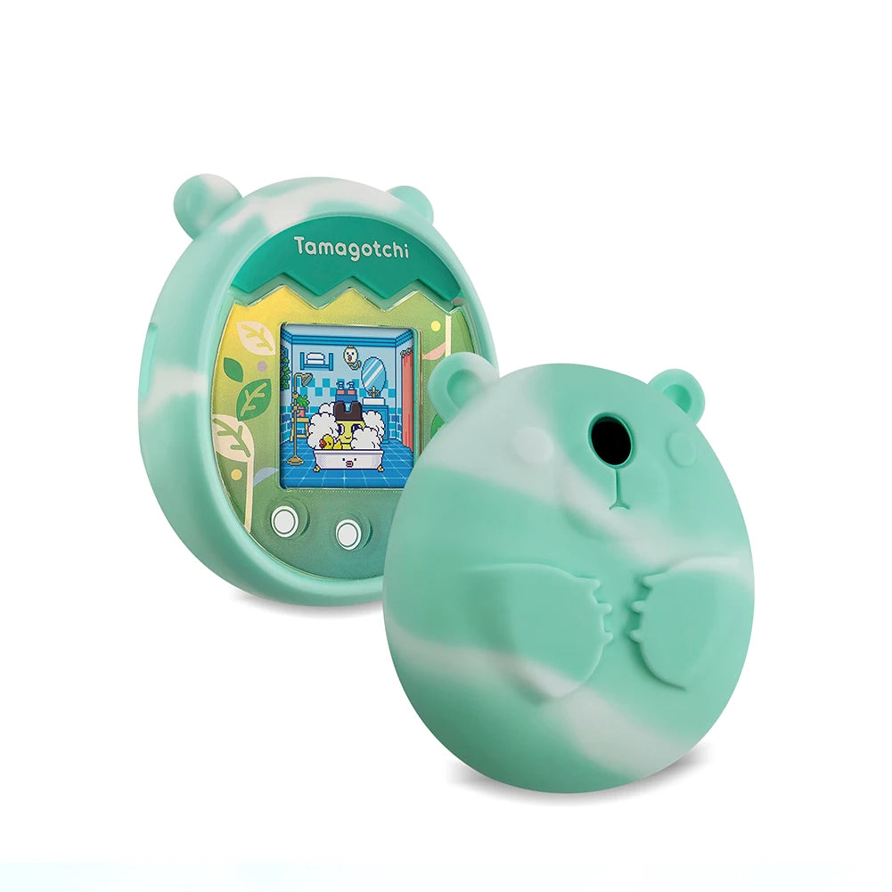 Protective Skin Sleeve Shell Anti-ScratchSilicone Case Protective Case with Hand Strap Anti-drop for Tamagotchi Pix Accessories Oasis Select Green D China Mainland