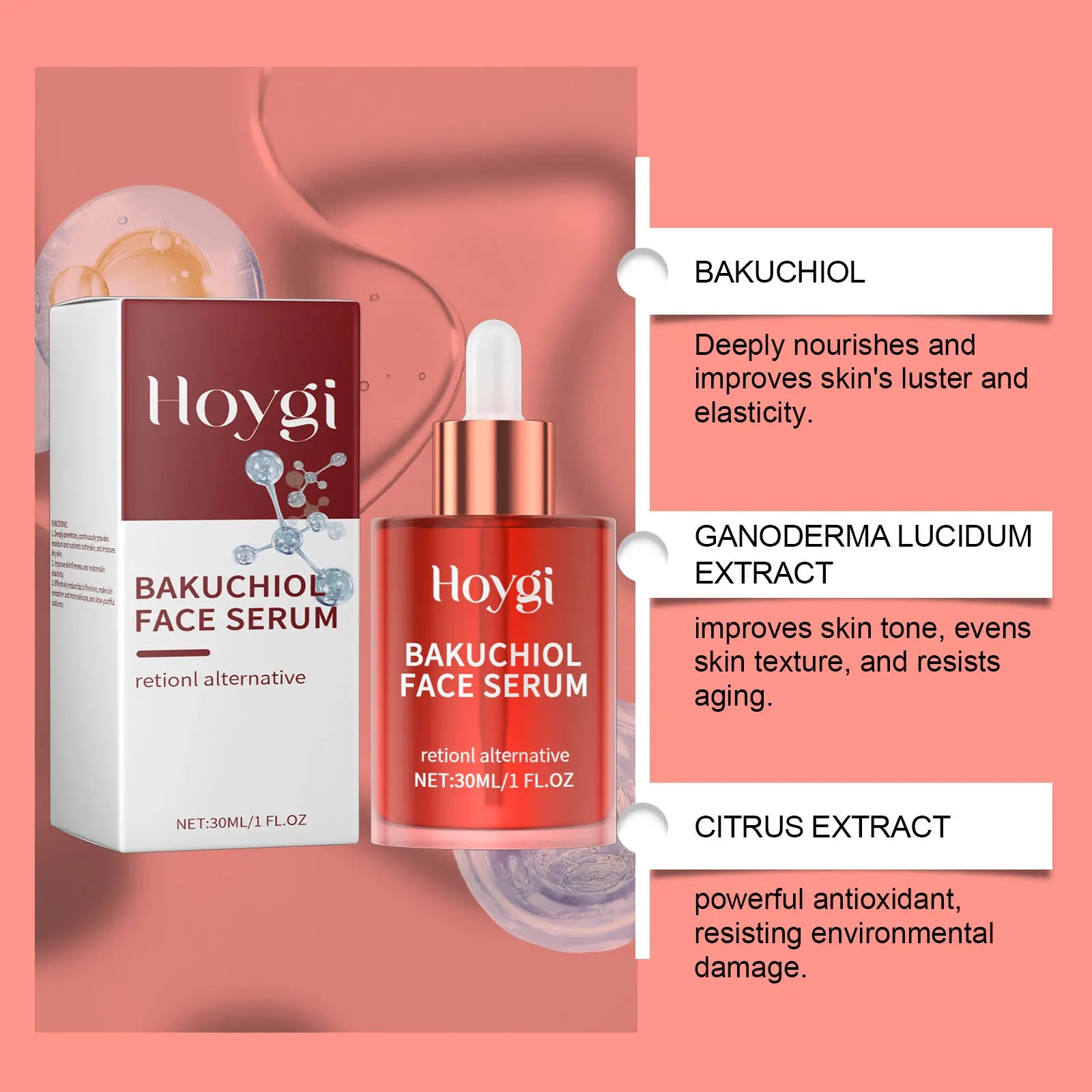 Bakuchiol Retinol Face Serum – Anti-Aging, Firming & Brightening