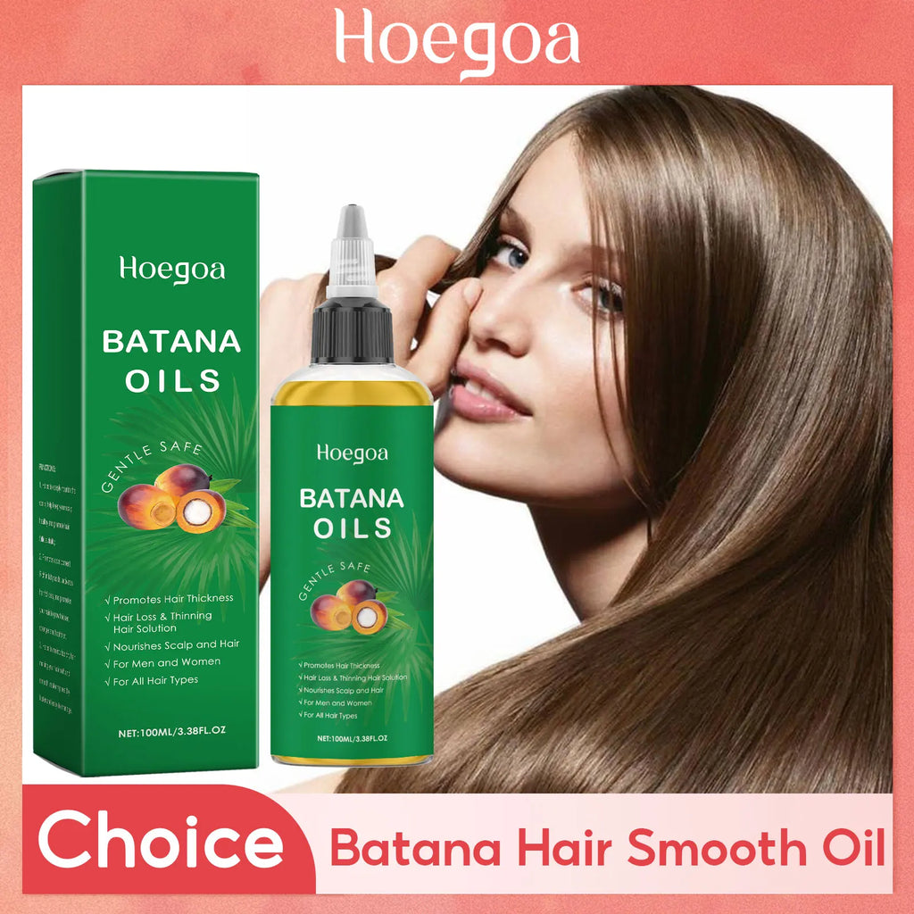 Batana Hair Strengthening Oil Deep Nourishing Smooth Repair Frizzy Damage Hair Anti Break Loss Promote Growth For All Hair Types Oasis Select