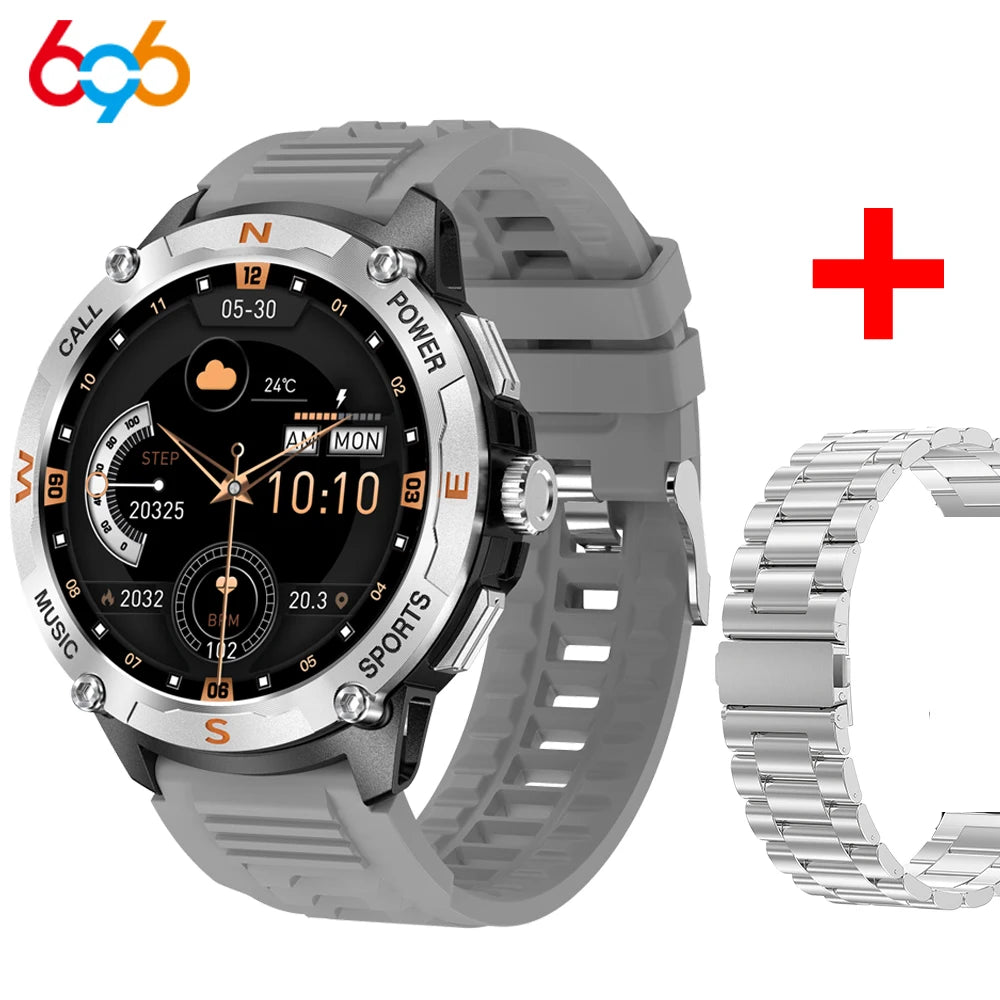 Outdoor Deep Waterproof Smartwatch GPS Sports Smart Watches Men Blue Tooth Call Sports AMOLED Screen Heart Rate Health Detection Oasis Select SVGRS a SV3M