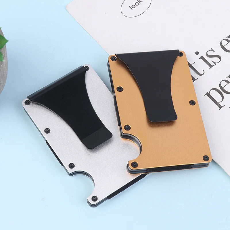 Slim RFID Minimalist Wallet – Card Holder & Money Clip