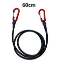 Heavy Duty Bungee Cord Elastic Tie Strap String Carabiner Hooks Kayak Cycling Luggage Packing Ropes Camping Accessories Oasis Select 60cm