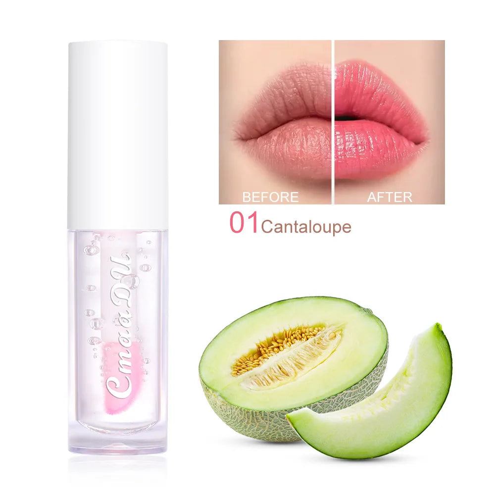 6-Color Fruit Flavor Color-Changing Lip Oil & Balm