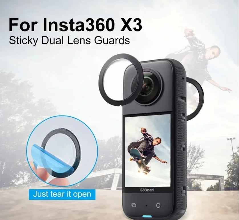 Insta360 X3 Accessories Kit – Lens Guard, Screen Film & Case
