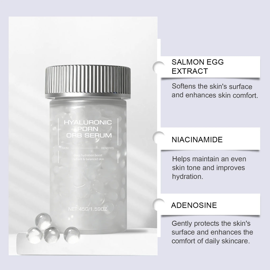 Hyaluronic PDRN ORB Serum Firming Deep Hydration Skin Repair Radiance Booster Anti Wrinkle Nourishing Facial Skin Essence Oasis Select