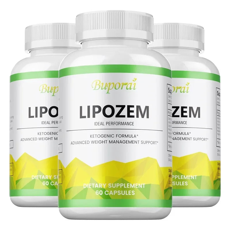 Lipozem Capsules - Digestive Health, Appetite Suppression, Metabolism, Weight Management Oasis Select 60 Capsule-3bottles
