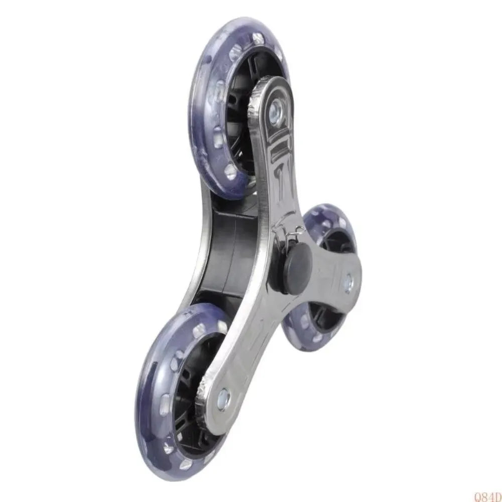 Triangle Stair Climbing Cart Wheels | Steel & PU | 35kg Load